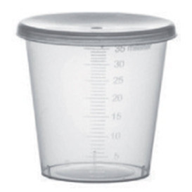 Pokrywka do Kubka z Miarka PP Przezroczyste 35ml Ø4,5cm (250 Sztuk)