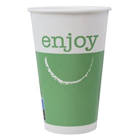Kubki Papierowe 12 Oz/360 ml "Enjoy" Ø8,0cm (100 Sztuk)