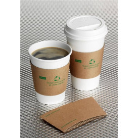 Wieczko z Otworem na Kubki Papierowe 10Oz/300ml Ø8,4cm (100 Sztuk)