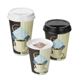 Wieczko z Otworem na Kubki 12, 16 i 20 Oz Ø8,9cm (100 Sztuk)