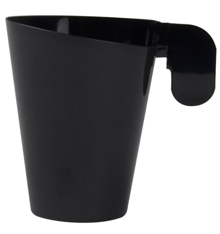 Filiżanki Plastikowe Design Czarni 155ml (12 Sztuk) Filiżanki Plastikowe Design Czarni 155ml (12 Sztuk)