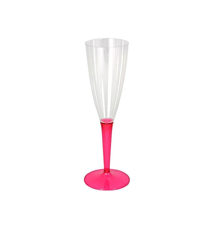 Kieliszki Plastikowe do Wina Musującego na Podstawie Malina 100ml (72 Sztuk) Kieliszki Plastikowe do Wina Musującego na Podstawie Malina 100ml (72 Sztuk)