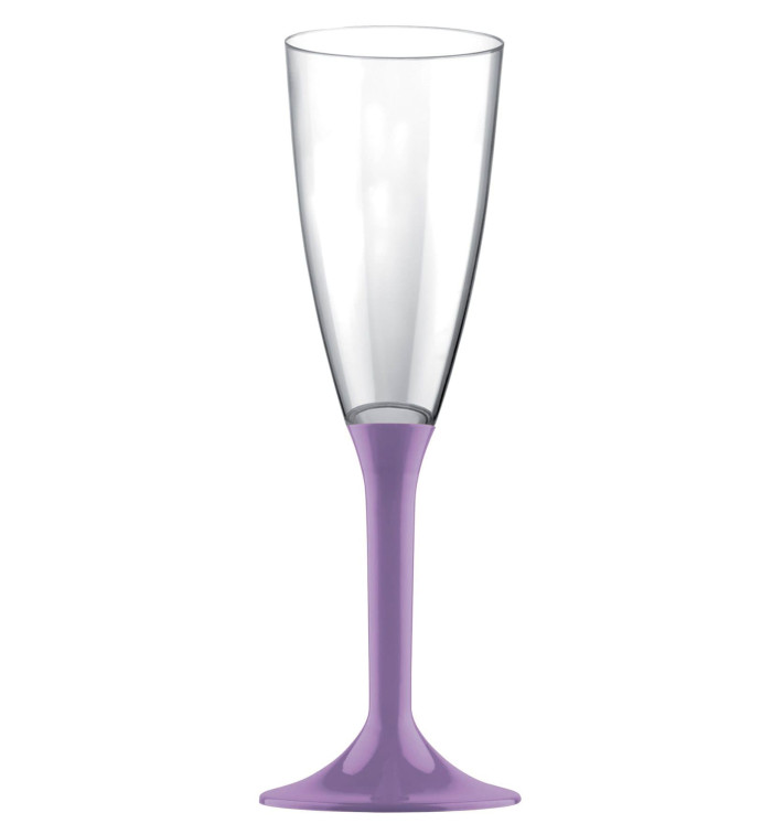 Kieliszki Plastikowe do Wina Musującego na Podstawie Liliowa 120ml 2P (200 Sztuk) Kieliszki Plastikowe do Wina Musującego na Podstawie Liliowa 120ml 2P (200 Sztuk)