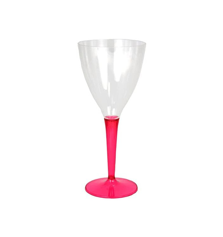 Kieliszki Plastikowe Wino na Podstawie Malina 130ml (60 Sztuk) Kieliszki Plastikowe Wino na Podstawie Malina 130ml (60 Sztuk)