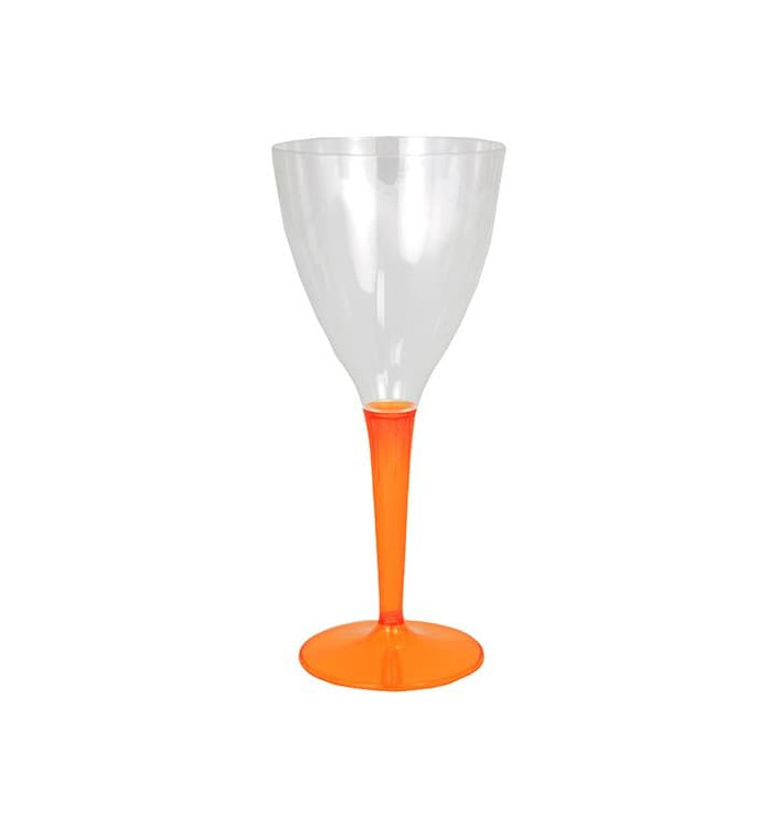 Kieliszki Plastikowe Wino na Podstawie Orange 130ml (6 Sztuk) Kieliszki Plastikowe Wino na Podstawie Orange 130ml (6 Sztuk)