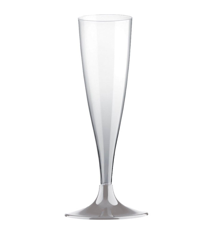 Kieliszki Plastikowe do Wina Musującego na Podstawie Szare 140ml 2P (400 Sztuk) Kieliszki Plastikowe do Wina Musującego na Podstawie Szare 140ml 2P (400 Sztuk)