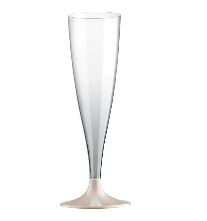 Kieliszki Plastikowe do Wina Musującego na Podstawie Kremowy 140ml 2P (400 Sztuk) Kieliszki Plastikowe do Wina Musującego na Podstawie Kremowy 140ml 2P (400 Sztuk)