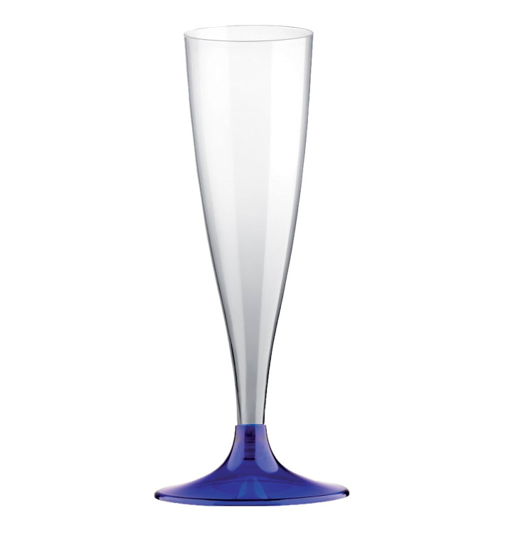 Kieliszki Plastikowe do Wina Musującego na Podstawie Niebieski 140ml 2P (20 Sztuk) Kieliszki Plastikowe do Wina Musującego na Podstawie Niebieski 140ml 2P (20 Sztuk)