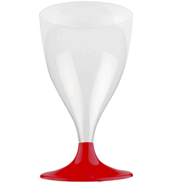 Kieliszki Plastikowe Wino na Podstawie Bordeaux 200ml 2P (20 Sztuk) Kieliszki Plastikowe Wino na Podstawie Bordeaux 200ml 2P (20 Sztuk)