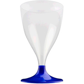 Kieliszki Plastikowe Wino na Podstawie Niebieski Perełka 200ml 2P (400 Sztuk)