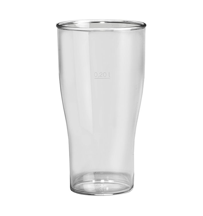 Kubki Wielokrotnego Użytku SAN Piwa Przezroczyste 350ml (100 Sztuk) Kubki Wielokrotnego Użytku SAN Piwa Przezroczyste 350ml (100 Sztuk)