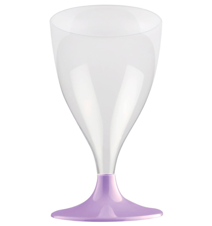 Kieliszki Plastikowe Wino na Podstawie Liliowa 200ml 2P (20 Sztuk) Kieliszki Plastikowe Wino na Podstawie Liliowa 200ml 2P (20 Sztuk)