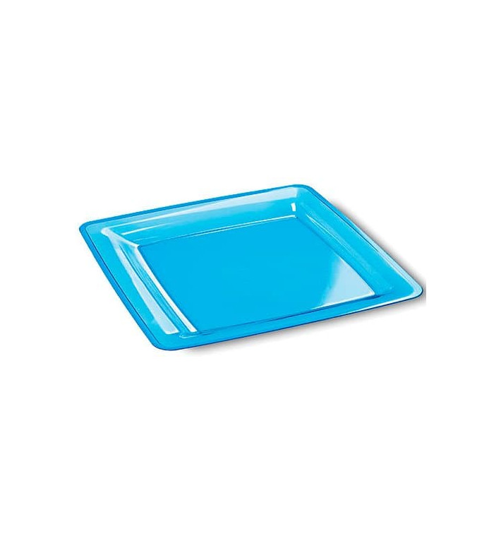 Talerz Plastikowe Kwadratowi Bardzo Sztywny Turkusowe 22,5x22,5cm (72 Sztuk) Talerz Plastikowe Kwadratowi Bardzo Sztywny Turkusowe 22,5x22,5cm (72 Sztuk)