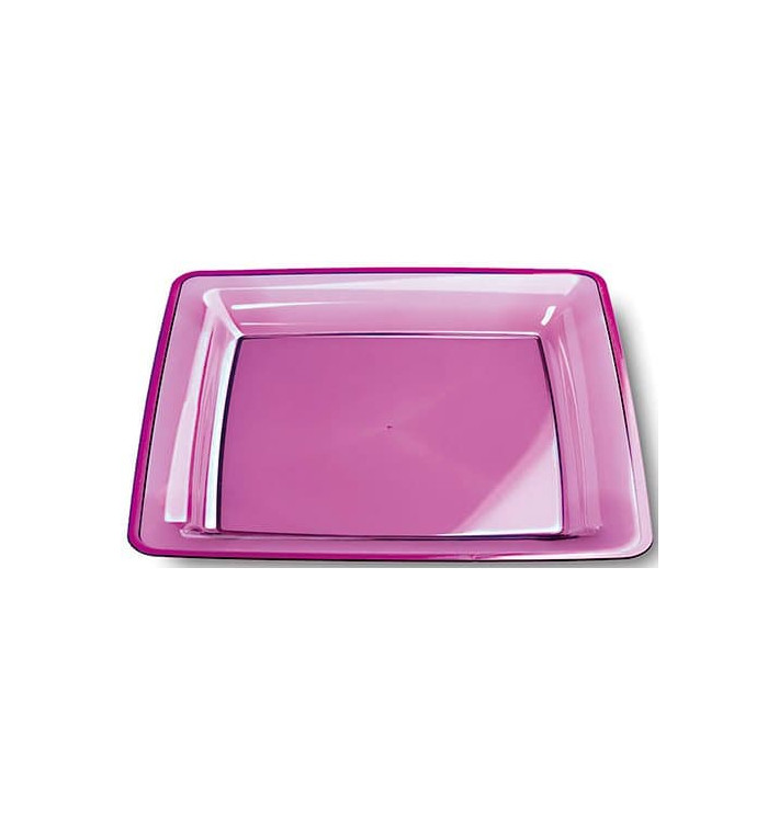 Talerz Plastikowe Kwadratowi Bardzo Sztywny Bakłażan 22,5x22,5cm (72 Sztuk) Talerz Plastikowe Kwadratowi Bardzo Sztywny Bakłażan 22,5x22,5cm (72 Sztuk)