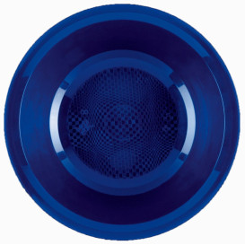 Talerz Plastikowe Głębokie Niebieski Round PP Ø195mm (50 Sztuk)