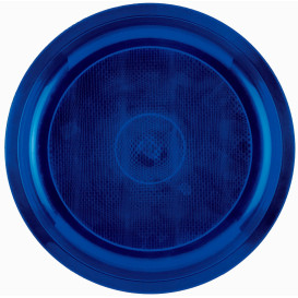 Talerz Plastikowe Niebieski Round PP Ø290mm (25 Sztuk)