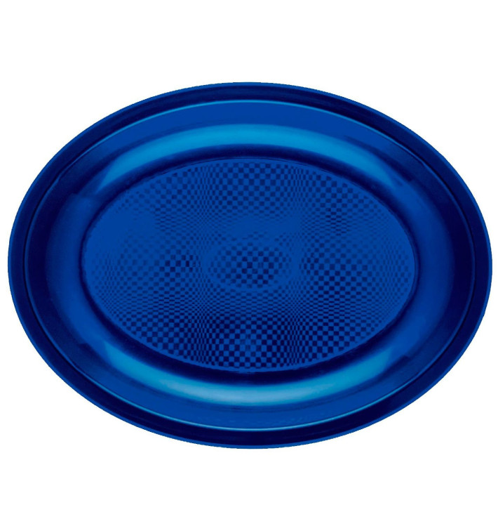 Tacki Owal Niebieski Round PP 255x190mm (600 Sztuk) Tacki Owal Niebieski Round PP 255x190mm (600 Sztuk)