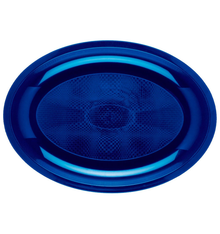 Tacki Owal Niebieski Round PP 315x220mm (25 Sztuk) Tacki Owal Niebieski Round PP 315x220mm (25 Sztuk)