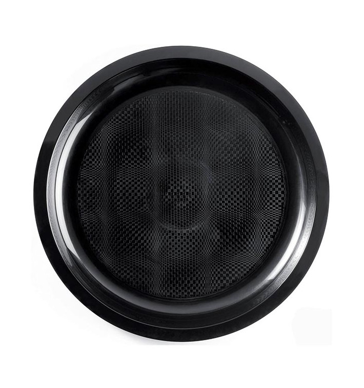 Talerz Plastikowe Czarni Round PP Ø290mm (25 Sztuk) Talerz Plastikowe Czarni Round PP Ø290mm (25 Sztuk)