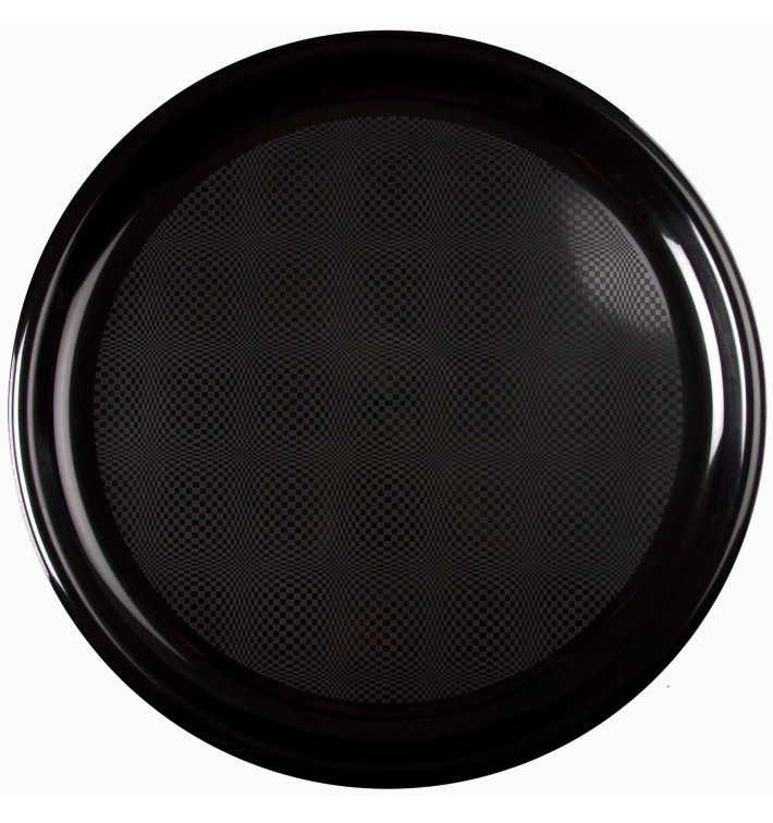 Talerz Plastikowe do Pizzi Czarni Round PP Ø350mm (12 Sztuk) Talerz Plastikowe do Pizzi Czarni Round PP Ø350mm (12 Sztuk)