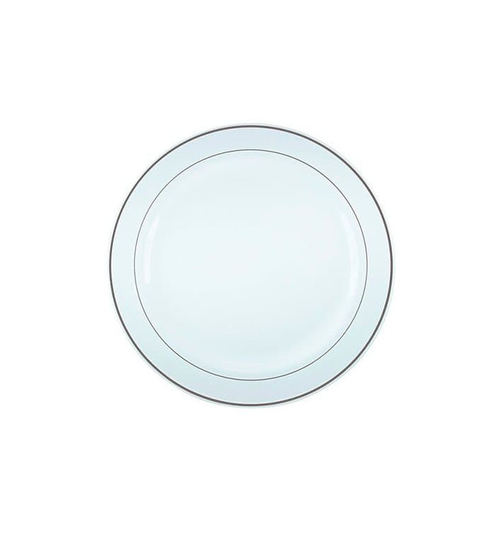 Talerz Plastikowe Bardzo Sztywny z Złoty Rantem 19cm (20 Sztuk) Talerz Plastikowe Bardzo Sztywny z Złoty Rantem 19cm (20 Sztuk)
