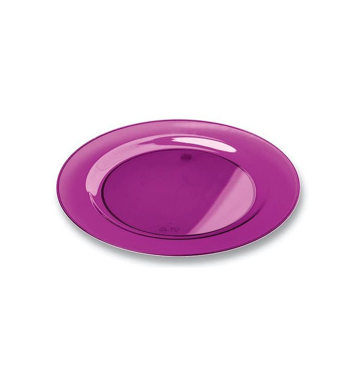 Talerz Plastikowe Okrągłe Bardzo Sztywny Bakłażan 26cm (6 Sztuk) Talerz Plastikowe Okrągłe Bardzo Sztywny Bakłażan 26cm (6 Sztuk)