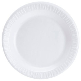 Talerz Termiczni Styropianowe "Concorde" Białe 15 cm (125 Sztuk)