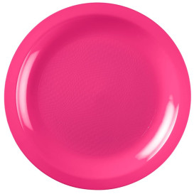 Talerz Plastikowe Płaski Fuchsia Round PP Ø185mm (600 Sztuk)