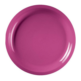 Talerz Plastikowe Fuchsia Round PP Ø290mm (25 Sztuk)