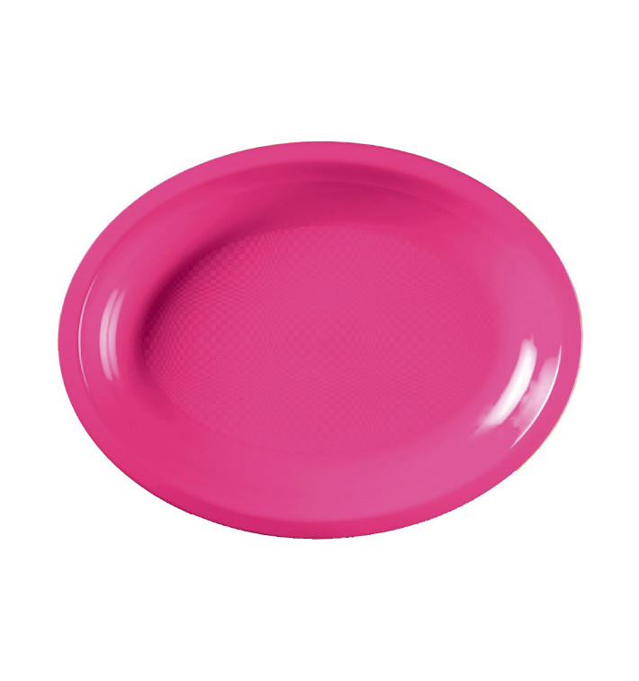 Tacki Owal Fuchsia Round PP 255x190mm (600 Sztuk) Tacki Owal Fuchsia Round PP 255x190mm (600 Sztuk)