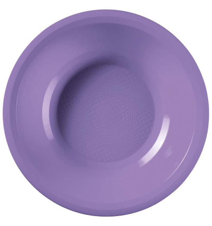 Talerz Plastikowe Głębokie Liliowa Round PP Ø195mm (50 Sztuk) Talerz Plastikowe Głębokie Liliowa Round PP Ø195mm (50 Sztuk)