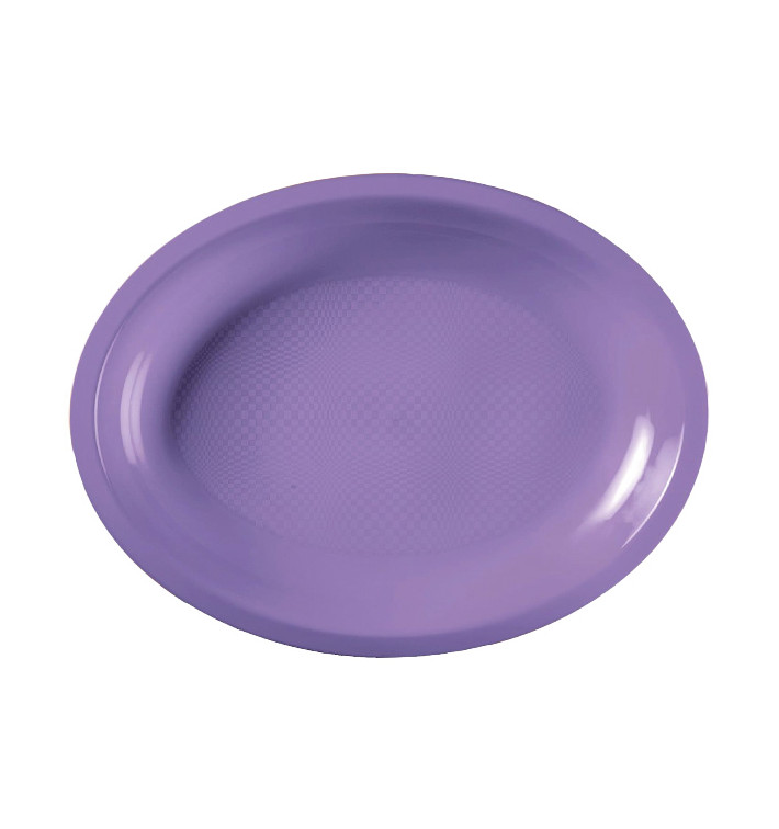 Tacki Owal Liliowa Round PP 315x220mm (25 Sztuk) Tacki Owal Liliowa Round PP 315x220mm (25 Sztuk)