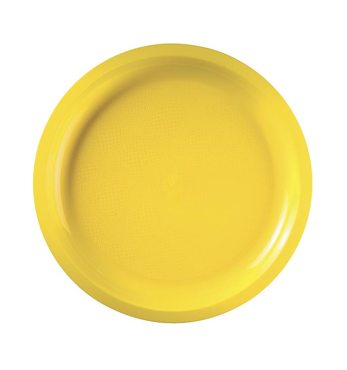 Talerz Plastikowe Żółty Round PP Ø290mm (25 Sztuk) Talerz Plastikowe Żółty Round PP Ø290mm (25 Sztuk)