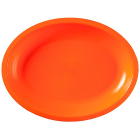 Tacki Owal Orange Round PP 255x190mm (50 Sztuk)