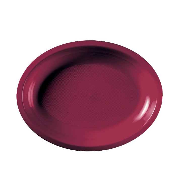 Tacki Owal Bordeaux Round PP 255x190mm (50 Sztuk) Tacki Owal Bordeaux Round PP 255x190mm (50 Sztuk)