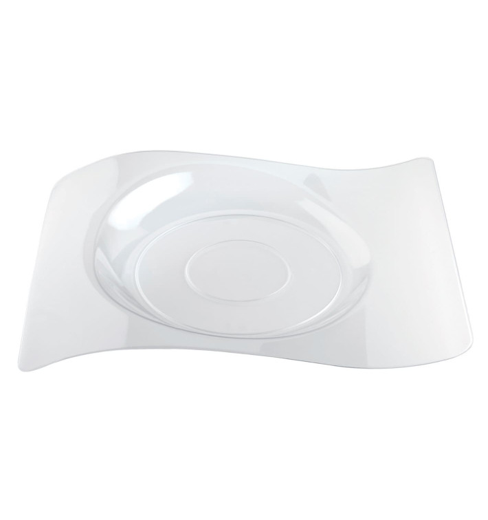 Talerz Plastikowe "Forma" Przezroczyste 22x18 cm (12 Sztuk) Talerz Plastikowe "Forma" Przezroczyste 22x18 cm (12 Sztuk)