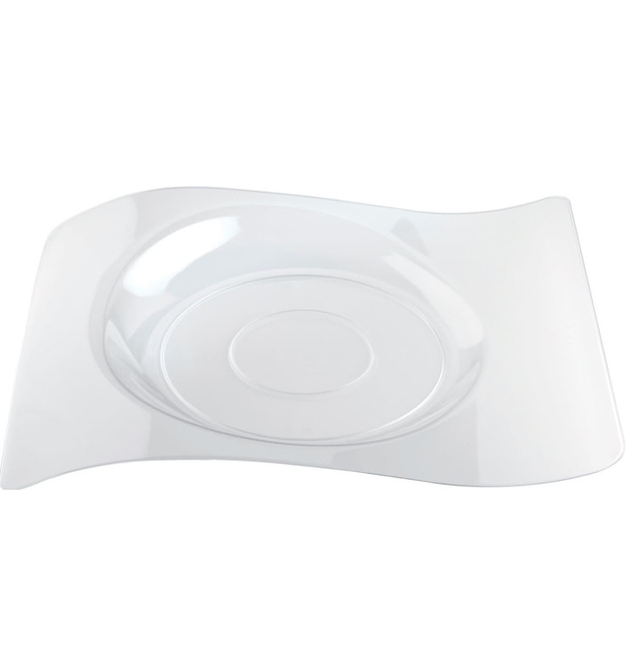 Talerz Plastikowe "Forma" Przezroczyste 28x23 cm (180 Sztuk) Talerz Plastikowe "Forma" Przezroczyste 28x23 cm (180 Sztuk)