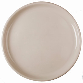 Talerz Plastikowe do Pizzi Beżowy Round PP Ø350mm (144 Sztuk)