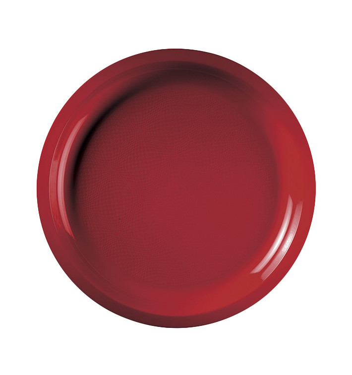 Talerz Plastikowe Czerwerne Round PP Ø290mm (25 Sztuk) Talerz Plastikowe Czerwerne Round PP Ø290mm (25 Sztuk)
