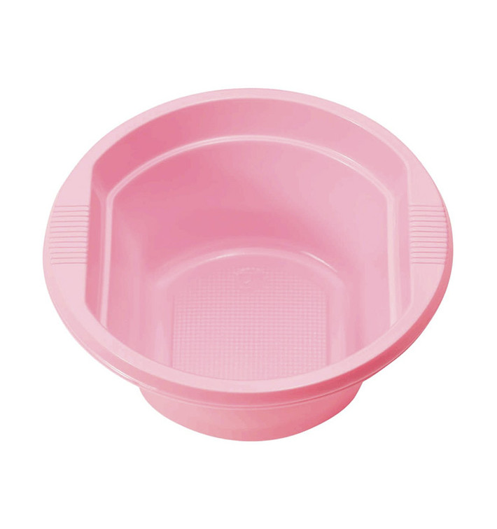 Miski Plastikowe PS Różowe 250ml Ø12cm (30 Sztuk) Miski Plastikowe PS Różowe 250ml Ø12cm (30 Sztuk)