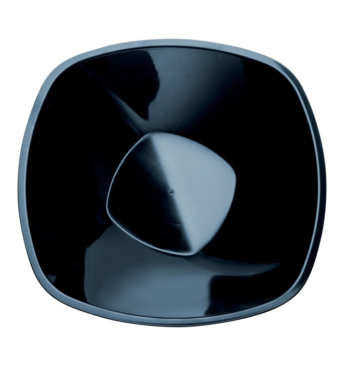 Miski Plastikowe PP "Square" Czarni 1250ml Ø21cm (60 Sztuk) Miski Plastikowe PP "Square" Czarni 1250ml Ø21cm (60 Sztuk)