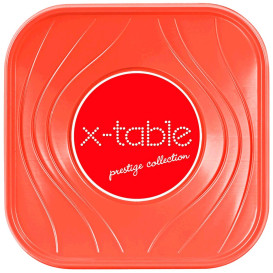 Miski Plastikowe PP Kwadratowi "X-Table" Orange 18x18cm (120 Sztuk)