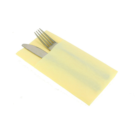 Serwetki Kieszeń na Sztućce Airlaid Szampan 40x40cm (25 Sztuk)