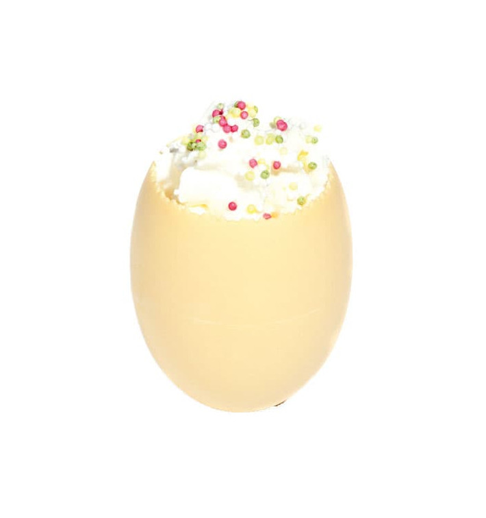 "Mini Jajko" do Degustacji Kość Słoniowa PP 60ml (100 Sztuk) "Mini Jajko" do Degustacji Kość Słoniowa PP 60ml (100 Sztuk)