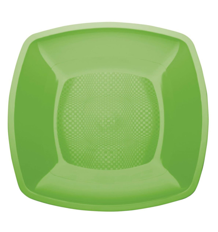 Talerz Plastikowe Płaski Zielony Limonka Square PP 180mm (300 Sztuk) Talerz Plastikowe Płaski Zielony Limonka Square PP 180mm (300 Sztuk)