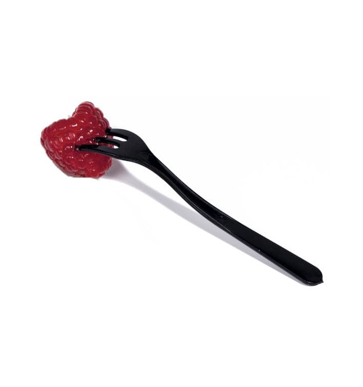 Mini Widelczyki do Degustacji Czarni w Pudełku 10cm (100 Sztuk) Mini Widelczyki do Degustacji Czarni w Pudełku 10cm (100 Sztuk)