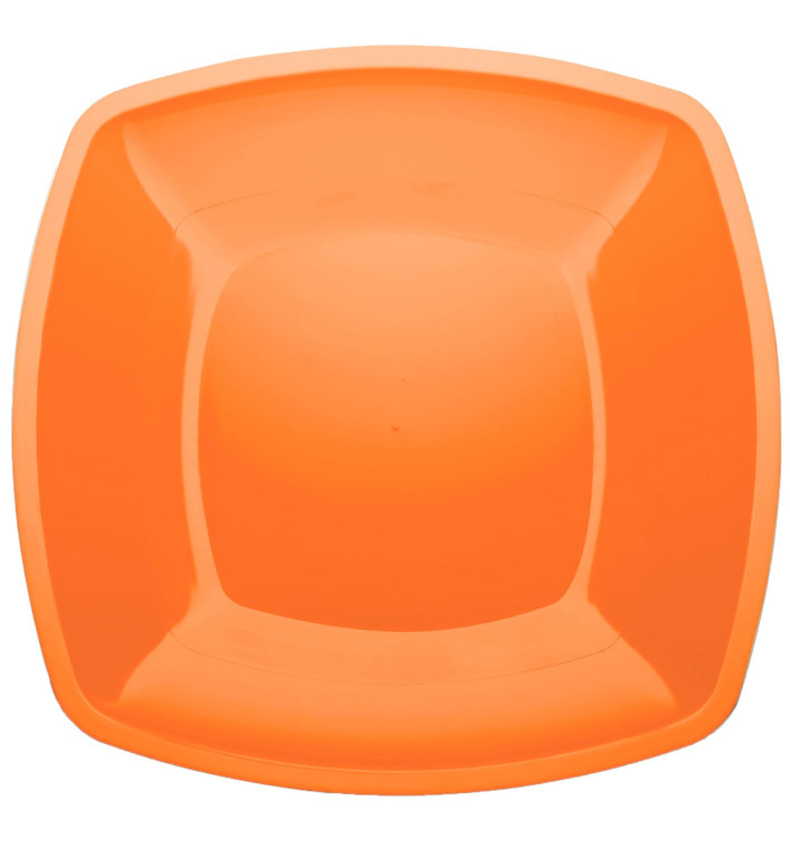 Talerz Plastikowe Płaski Orange Square PS 300mm (12 Sztuk) Talerz Plastikowe Płaski Orange Square PS 300mm (12 Sztuk)