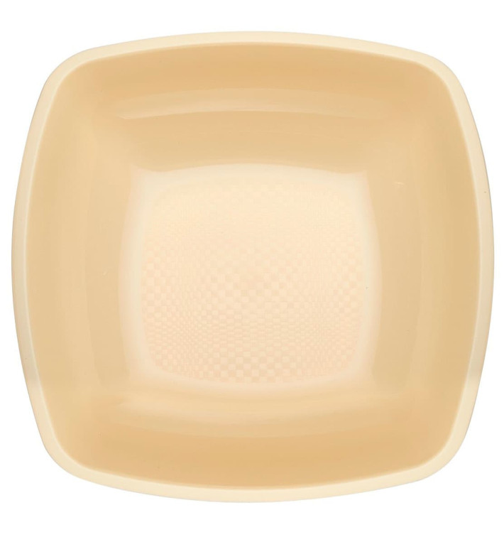 Talerz Plastikowe Głębokie Kremowy Square PP 180mm (25 Sztuk) Talerz Plastikowe Głębokie Kremowy Square PP 180mm (25 Sztuk)