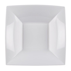 Talerz Plastikowe Głębokie Białe Nice PP 180mm (25 Sztuk)