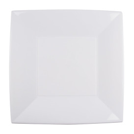 Talerz Plastikowe Płaski Białe Nice PP 290mm (12 Sztuk)